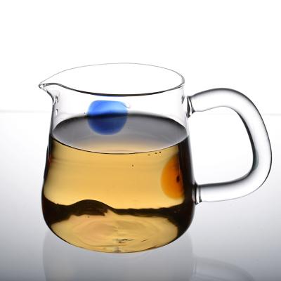 China 2022 Factory Custom Viable Borosilicate Dot Single Wall Glass Cup Colored With Handle Wine Glass Beer Juice Coffee Cold Drinking Glass for sale