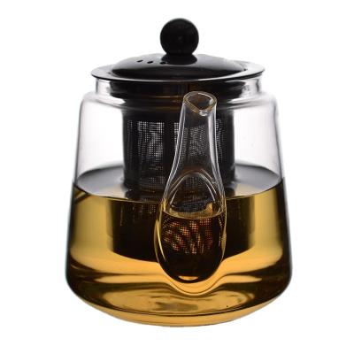 China Viable Heat Resistant Glass Teapot With Infuser Water Jug Glass Teapot With Glass Infuser for sale