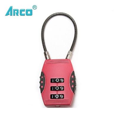 China Adjustable Combination Luggage Lock , Cable Lock CH97-2008 for sale