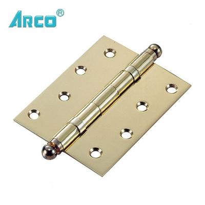 China Brass Plated With Ball Head Brass Door Hinge , BBBBP Solid Brass Door Hinge for sale