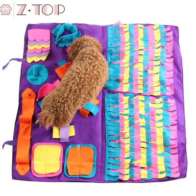 China Viable Dog Puzzle Mat Slow Training Mat Pet Food Sniff Puppy Training Blanket for sale