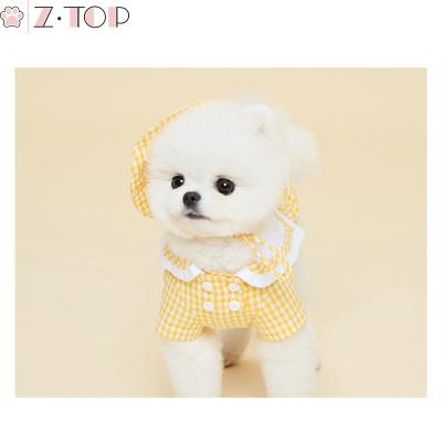 China Sustainable Pet Summer Clothes With Sun Hat For Small Dogs Biped Cute Cool Clothes for sale