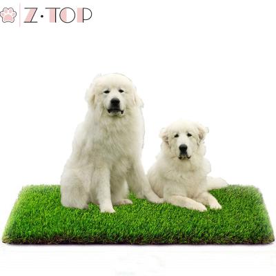 China Outdoor Artificial Grass Mat Garden Pee Pad Replacement Landscaping Mat Artificial Grass Hedge Dog Grass ZT-AG-01 for sale