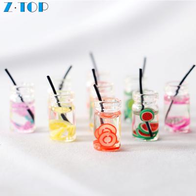 China Mini Toy Dollhouse Miniature Fruit Juice drinks Photography Props model simulated drink for sale