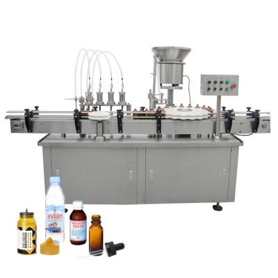 China Full Automatic Beverage Gel Nail Polish Oil Liquid UV Bottle Filling And Turkish Capping Machine for sale