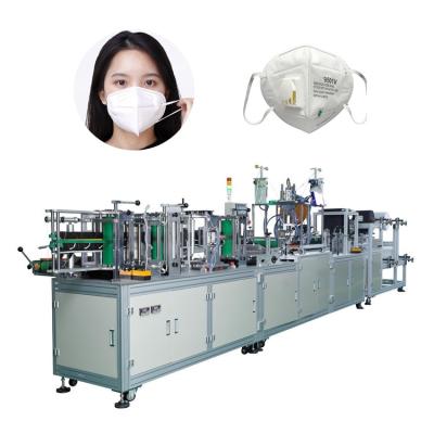 China Full automatic kn95 and n95 factory customized folding mask making machine china for sale