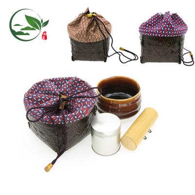 China Sustainable Japanese Standard Portable Bamboo Travel Bag Matcha Accessories Travel Pack for sale