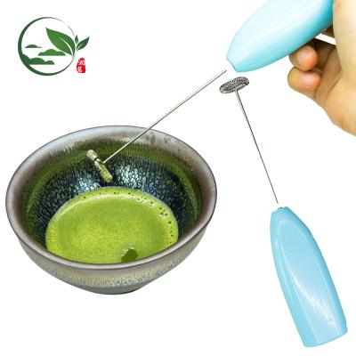 China Handheld Electric China Matcha Tea Stirrer, 2AA Battery Matcha Push Beater Set for sale