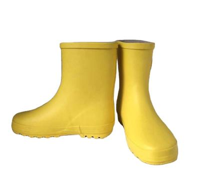 China Customized Wholesale Neutral Non-slip Safety Solid Color Rubber Rain Boots for sale