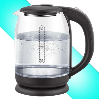 China 2022 New Arrival 360 Degree Base Rotation Glass Jug Cordless Electric Kettle with Digital Display and Temperature Seting and Warmer for sale