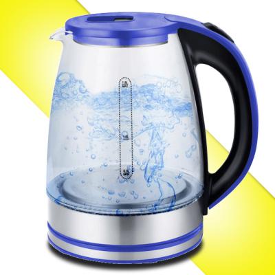 China 360 Degree Rotating Base 1.2 Liter And 1.8 Liter Kitchen Appliances Tea Maker Electric Glass Water Kettles for sale