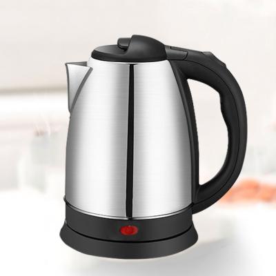 China 360 Degree Rotating Base 1.8L Good Quality 304 Stainless Steel Kettle Matt SS Finish With Easy Lid Hotel Kettle for sale