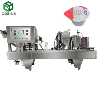 China COSINUS New Product High Speed ​​Full Automatic Mineral Water Beverage Cereal Filling And Sealing Machines Small Plastic Cup for sale