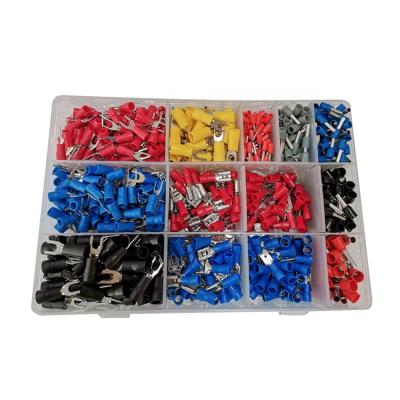 China Yellow Insulated Wiring Harness Red Blue Connecting Wire / Black Type Cold Pressed Terminal Tube Assortment 860pcs for sale