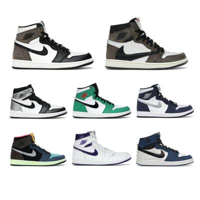 China Custom EVA Wholesale Jordan 1 original black travis tank top whites basketball high lows off keuchain sneakers men shoes 3d air retro s for sale