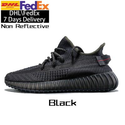 China Cushioning black FU9006 mens womens mens yeezy boot v2 non reflective 350 sneaker runner shoes 350 v2 yezzy for sale