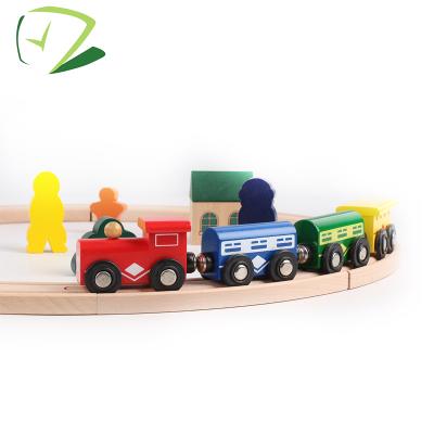 China Toy Trade Assurance Educational Funny Kids First Train Set Toy Trains and Wooden Track Set for sale