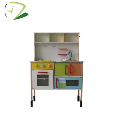 China Kids Wooden Non-Toxic Cheap Baby Boy Wooden Toy Kitchen Kitchen for sale