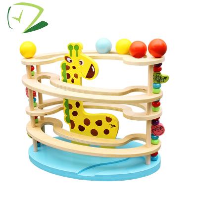 China MDF+solidwood shape educational little animal baby safe wooden beads game for kids for sale