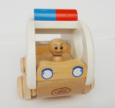 China Small Children Toy Accessories Solid Wood Solid Wood Hospital Car for sale