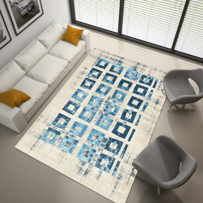 China Modern 3D Printed Modern Style Living Room Carpet Blankets Colorful Fancy Carpet for sale