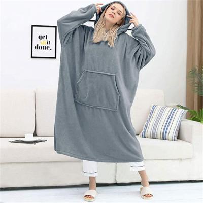 China PORTABLE Hot Selling Designer Hoodie Comfortable Oversized Blanket Long For Couples for sale