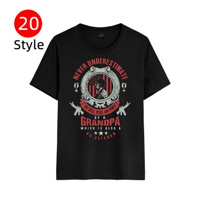 China Low Moq Compressed Compressed Custom Printing USA Logo High End Unisex Graphic Tees Mens Manufacturer T-Shirts for sale