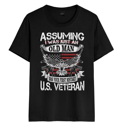 China Online Wholesale Custom Made Flag Condor Simple Design Anti-Pilling T-Shirt USA Anti-Pilling T-shirt Men Oversized for sale