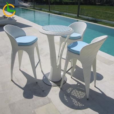 China Modern Stackable Outdoor Cafeteria Cafeteria Patio Cafe Bar Patio Cafe Bar One-Stop Waterproof Outdoor Furniture Modern Stackable Chair For Patio for sale