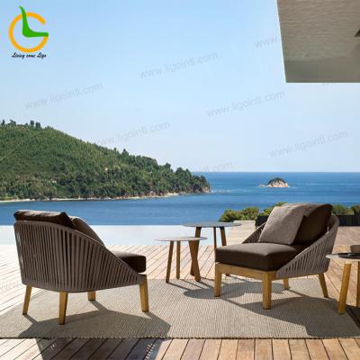 China Outdoor garden furniture set custom made teak wood most popular weather villa furniture high end project for garden for sale