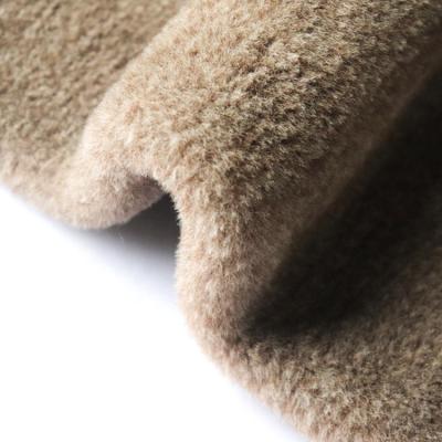 China High quality 100% polyester PV plush fabric fleece fabric customized by factory wholesale waterproof for toy for sale