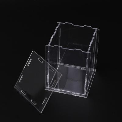 China Luxury Clear Acrylic Display Case Assemble Countertop Box Protective Dustproof Display For Action Numbers Toys for sale