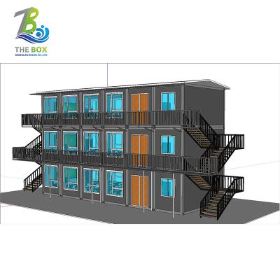 China Modern Three Level School Project Container House Prefab House for sale