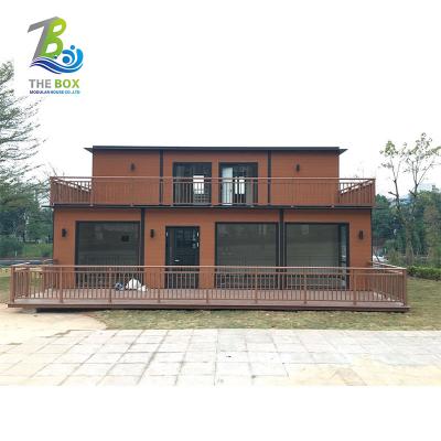 China 40ft Modern Flat Pack Container House Movable Container House Assembled Modular Double Bedroom Prefab Container House for sale