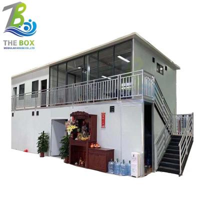 China Modern Modular House Prefab Two Storey House Office Transport Container House for sale