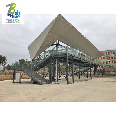 China Modern Prefab Portable Mobile Parking Lot Steel Structure Car Garages Design for sale