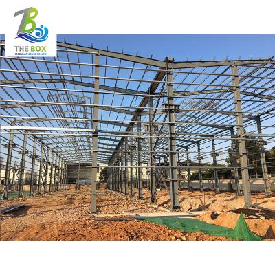 China Q345 Best Modern Manufacturer Light Cheap Modern Fabricated Steel Structure Frame Warehouse for sale