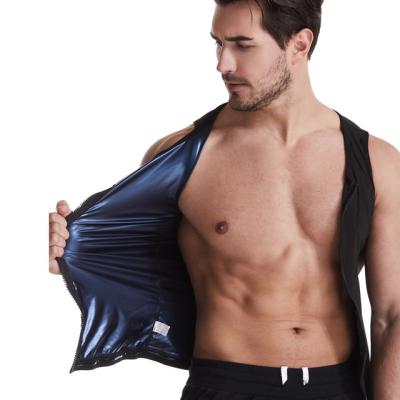 China Thermal Fitness Workout Lose Weight Body Comfortable Diet Shaper Wear Polyester Men Sauna Sweat Tank Top Waist Trainer Vest Suits for sale