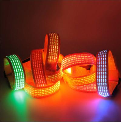 China High Encouraging Luminous Bracelet Wristband Arm Strap Wristband Sports Club Competition Souvenirs LED Luminous/Reflective Tourist Nylon Five-Wire Warning for sale