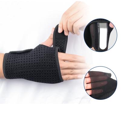 China Breathable/Comfortable/Non-slip Comfort Night Sleep Splint Steel Plate Pad Pad Hand Palm Wrist Support Brace Guard Wrap for Carpal Tendonitis Arthritis Pain for sale