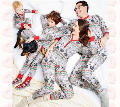 China 2021 Wholesale Custom Print QUICK DRY Summer Vacation Family Pajamas Sets For Christmas for sale