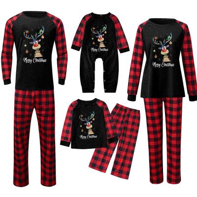 China Fashion Christmas QUICK DRY Warm Pajamas Sets Baby Sleepwear 100% Cotton Family Pajamas Sets for sale