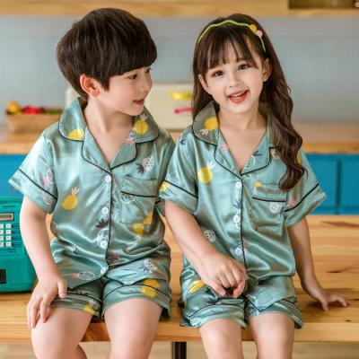 China Pajamas Pijamas Infantile Piyama Kids QUICK DRY Girls Pajamas Fashion Sleepwear 2 Pieces Set Homewear Family Matching Clothing for sale