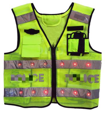 China LED FLASH Eyson 2022 Fashionable Safety Workers Led Jacket Light High Visibility Luminous Safety Lighted Safety Vest for sale