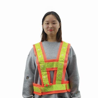 China Custom LED FLASH Reflective Jacket Led Jacket Lightweight Safety Reflective Jacket For Walking Running Working for sale