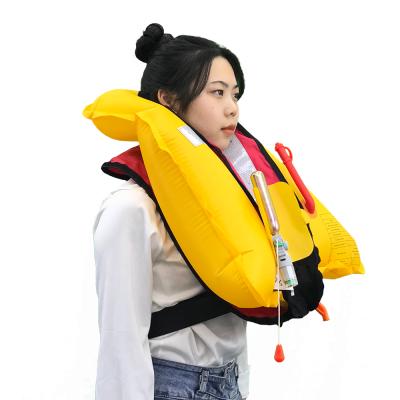 China Oxford Cloth No MOQ Eyson Fishing Life Jacket With Automatic Inflator 150N PFD Life Jacket for sale