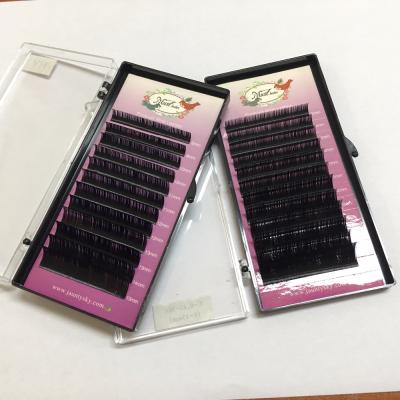 China Various Volume Style Double Loop Eyelash Extension Loop 3D Layer Lashes for sale