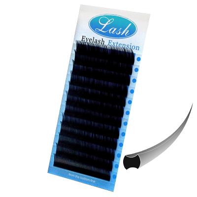 China Wholesale Private Label Matte Shiny Black Split Tip Cashmere Tapered Flat Eyelash Extensions for sale