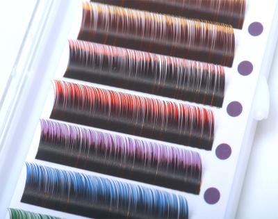 China Best Tapered Hot Selling Products Chinese Color Mink Eyelashes With Manufacturer Price for sale