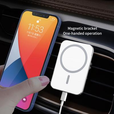 China Auto Mobile Car Cell Phone Sensor Magnetic Wireless Charger 15w Qi Wireless Charger for sale